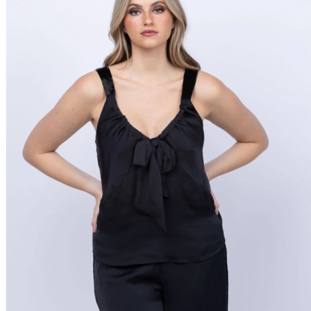 Ramy Brook's Amy V-Neck Tank Top / Size M / MSRP $365 / NWT